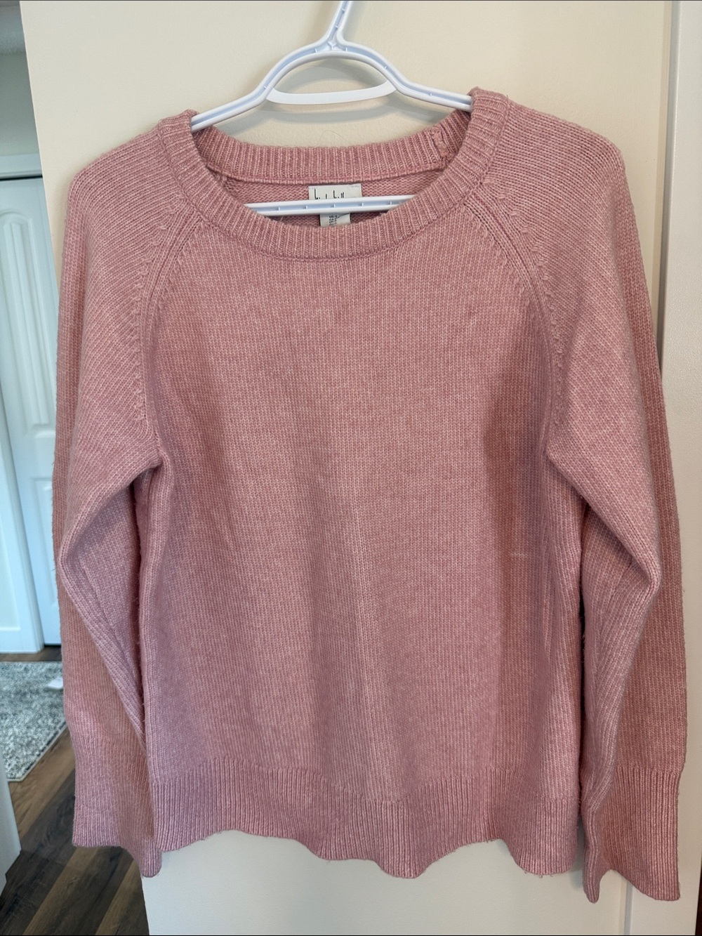 Nicole Miller Women's Dusty Rose Crewneck Sweater